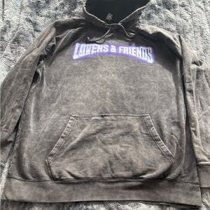 Rare Lovers + Friends Charcoal festival 2024 line-up Hoodie with Purple Logo